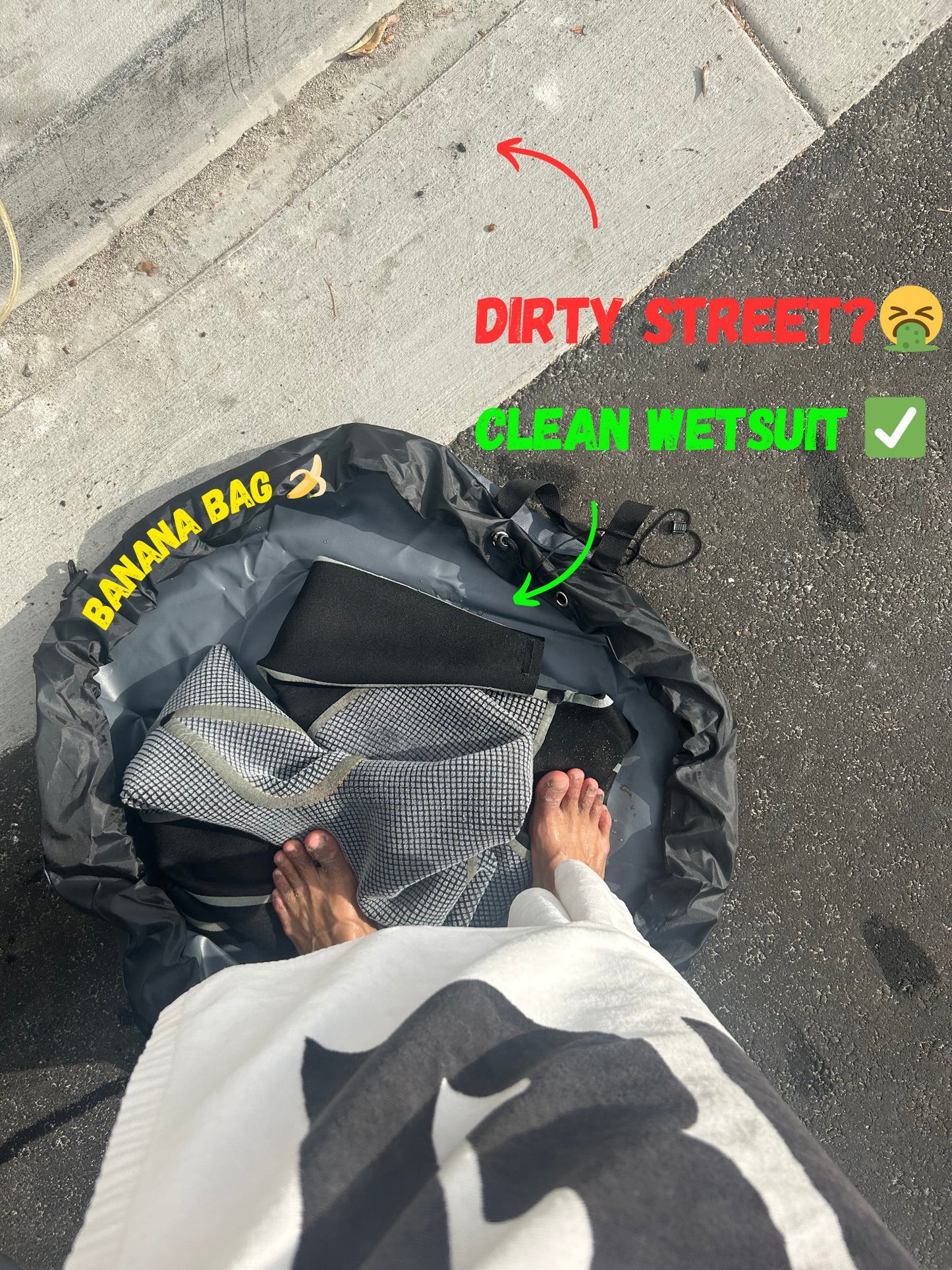 Banana Bag -Wetsuit Changing Mat